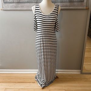 Black & White Striped Cold Should Maxi